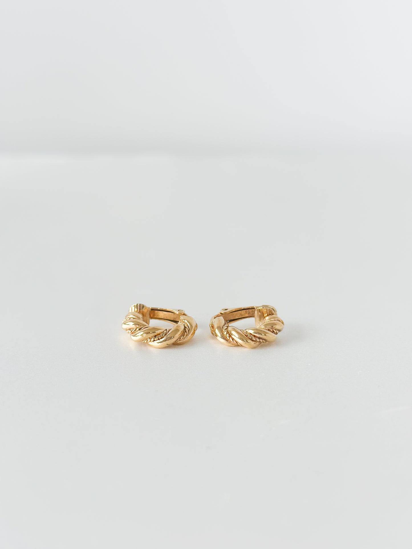 Christian Dior Hoop Twist Earrings