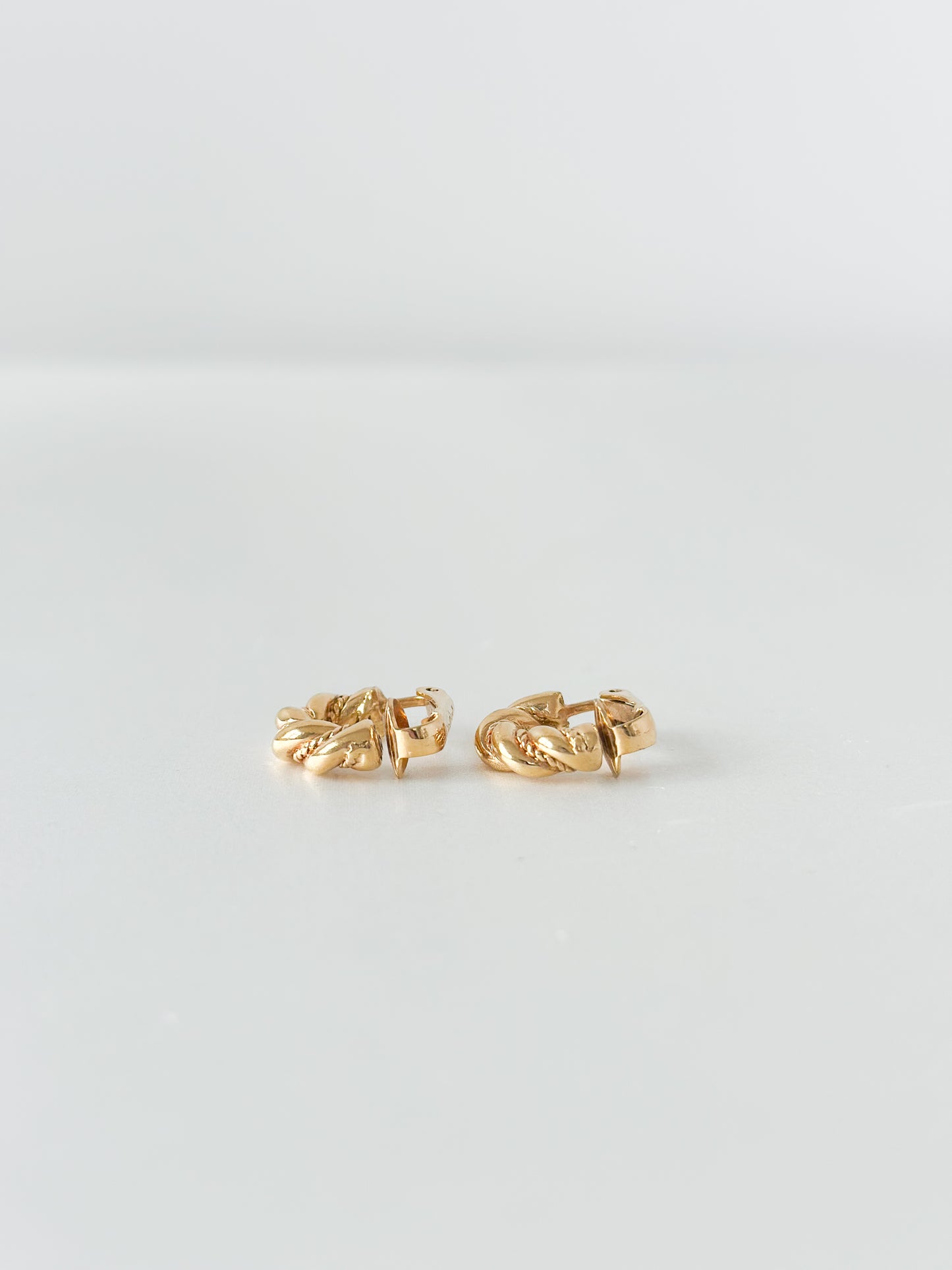 Christian Dior Hoop Twist Earrings